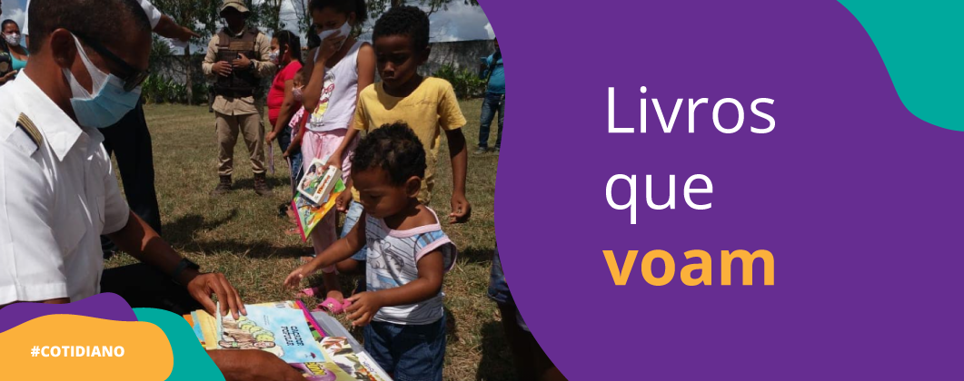 Projeto “Livros que voam” incentiva a leitura para crianças em locais distantes