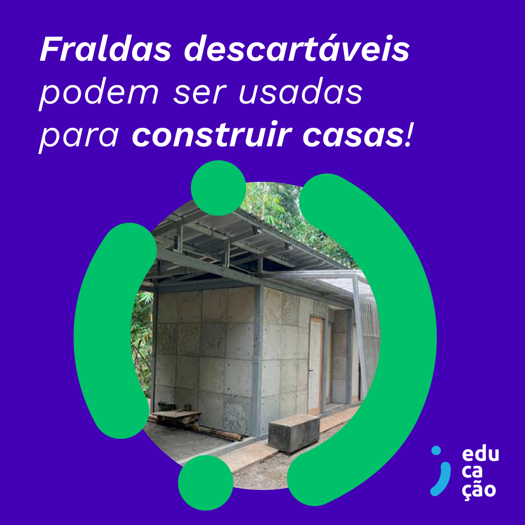 Fraldas podem substituir a areia na construção de casas!