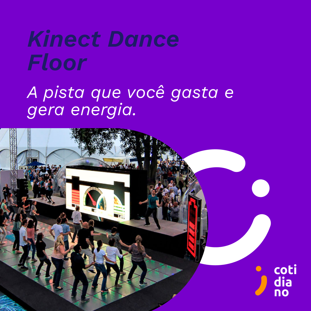 Pista de dança que gera energia pelo movimento.