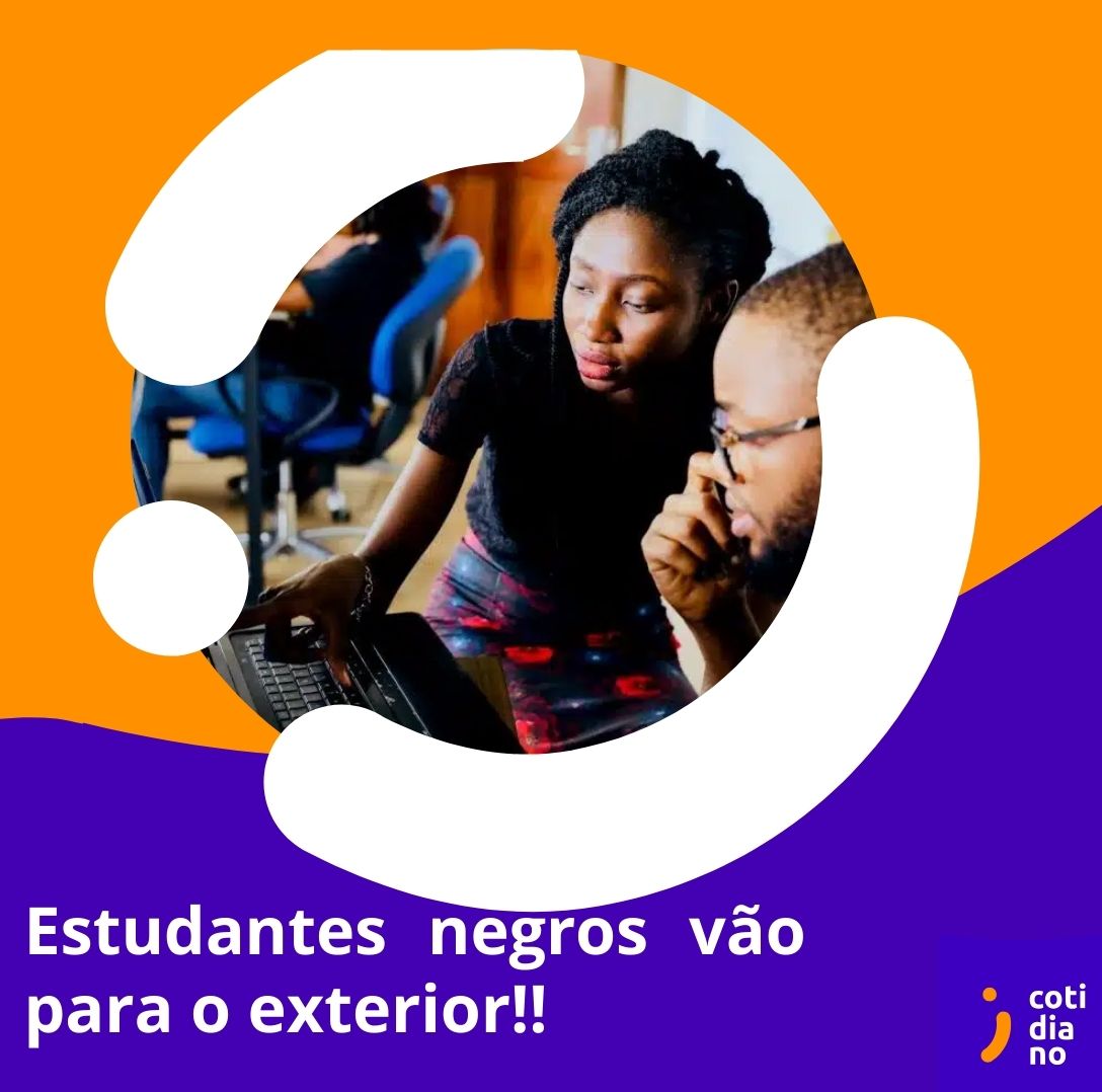 Estudantes negros vão para o exterior